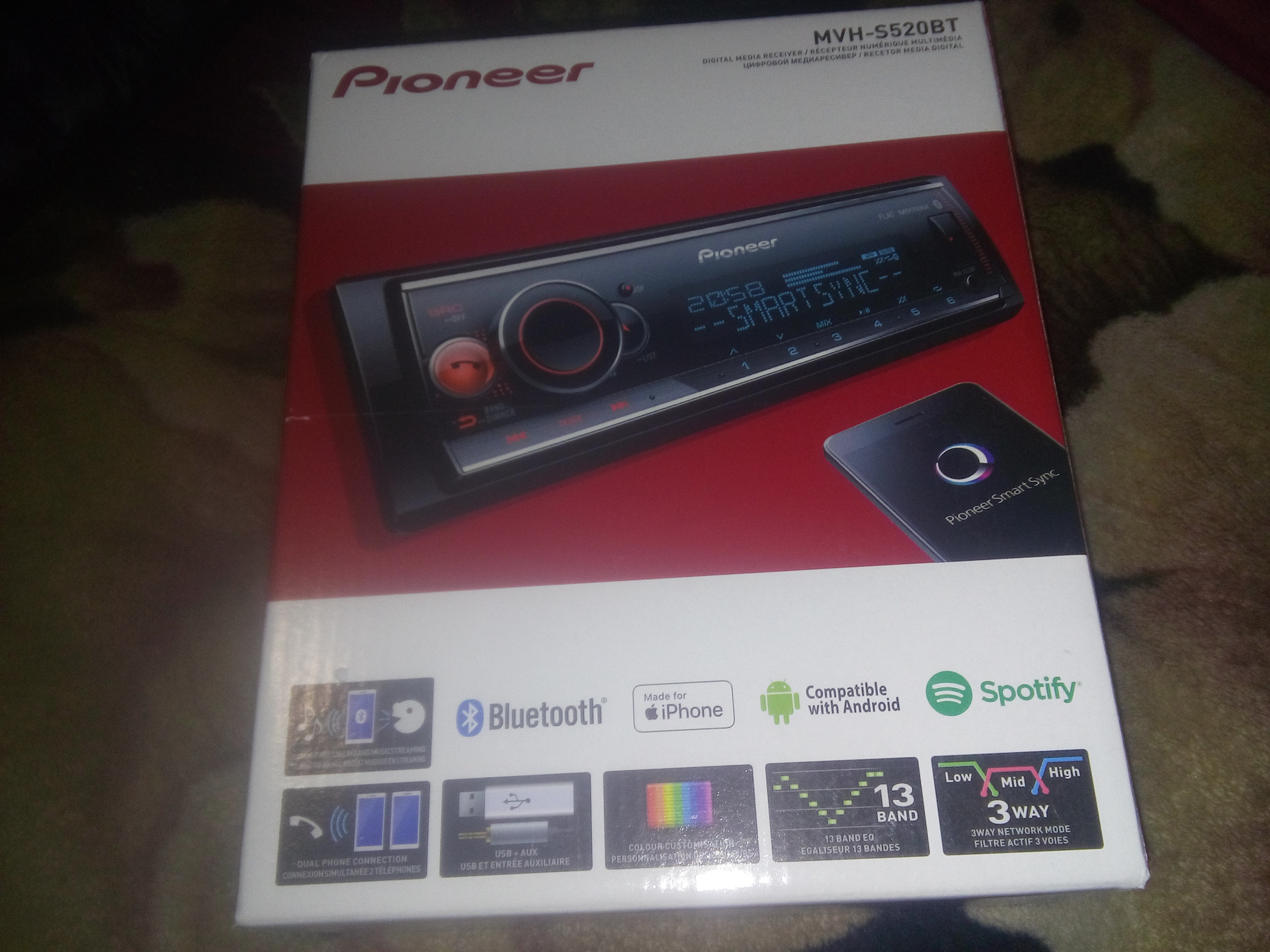 pioneer mvh s520bt инструкция