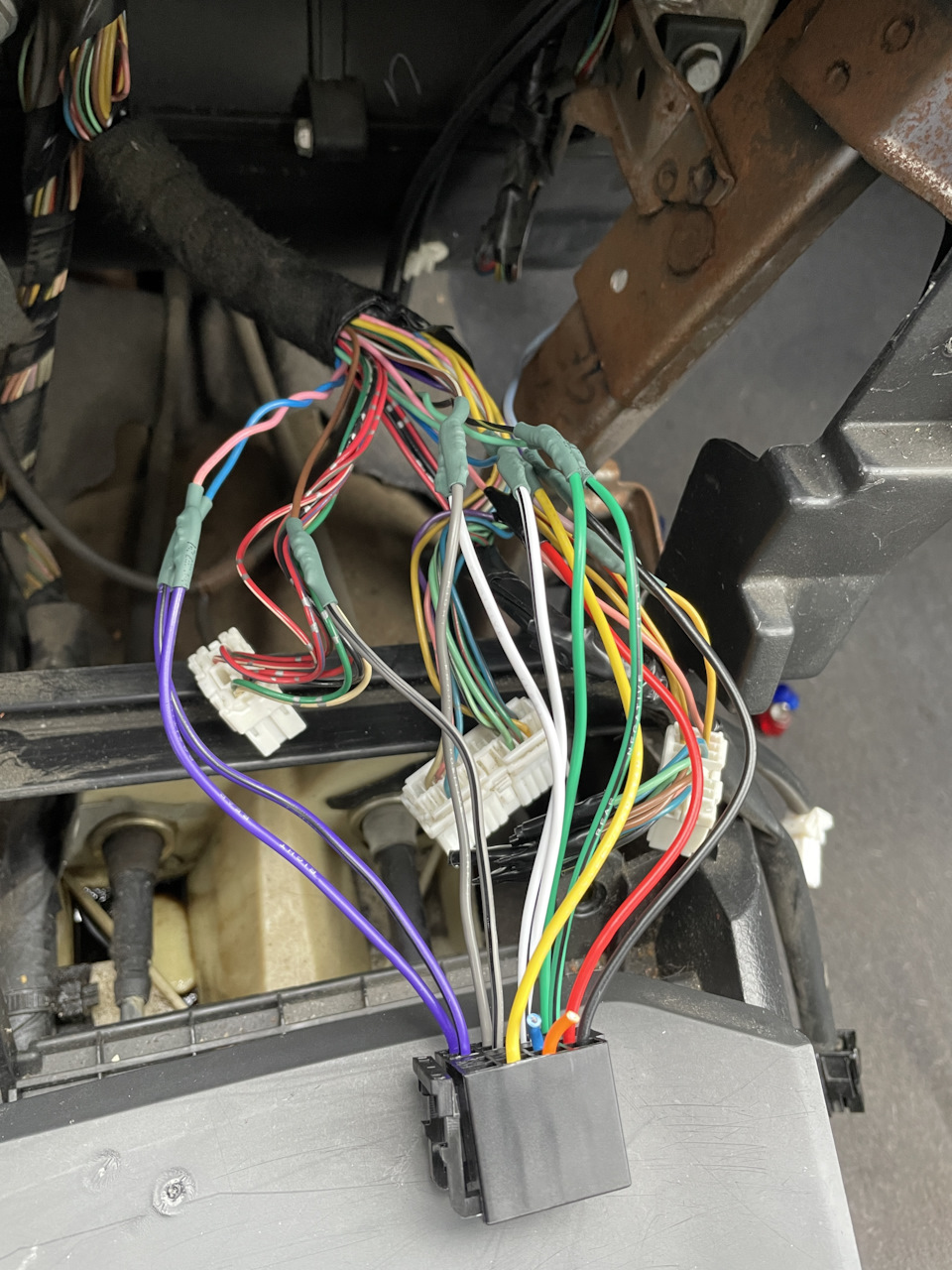 Установка нештатной магнитолы. — Nissan Primera (P12), 1,9 л, 2004 года ...