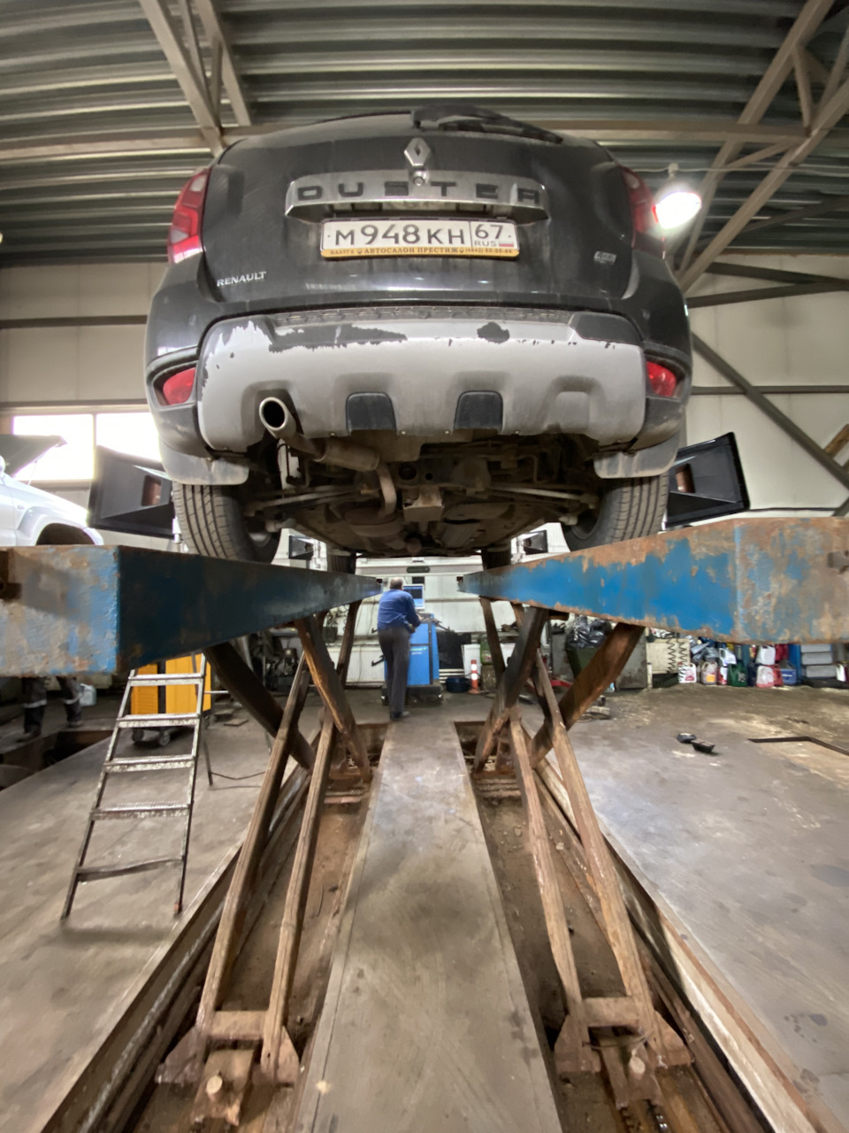 Развал и схождение приводим в норму — Renault Duster (1G), 2 л, 2015 ...