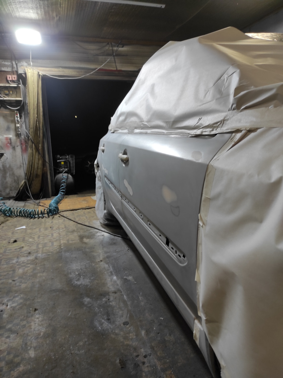 Окрас правого борта своими руками — Renault Laguna II, 2 л, 2005 года ...