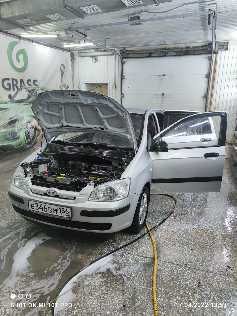 Первая мойка 2022 — Hyundai Getz, 1,3 л, 2005 года | мойка | DRIVE2
