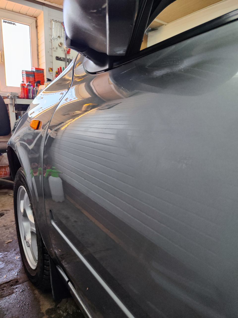 Полировка боковой части — Lada Калина Универсал (1G)