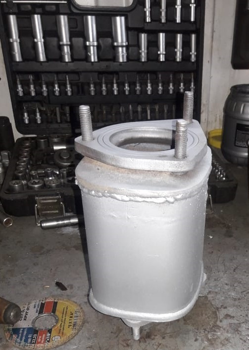 ШЕВРОЛЕ КРУЗ 1.6 2011 — замена катализатора на пламегаситель и гофры ...