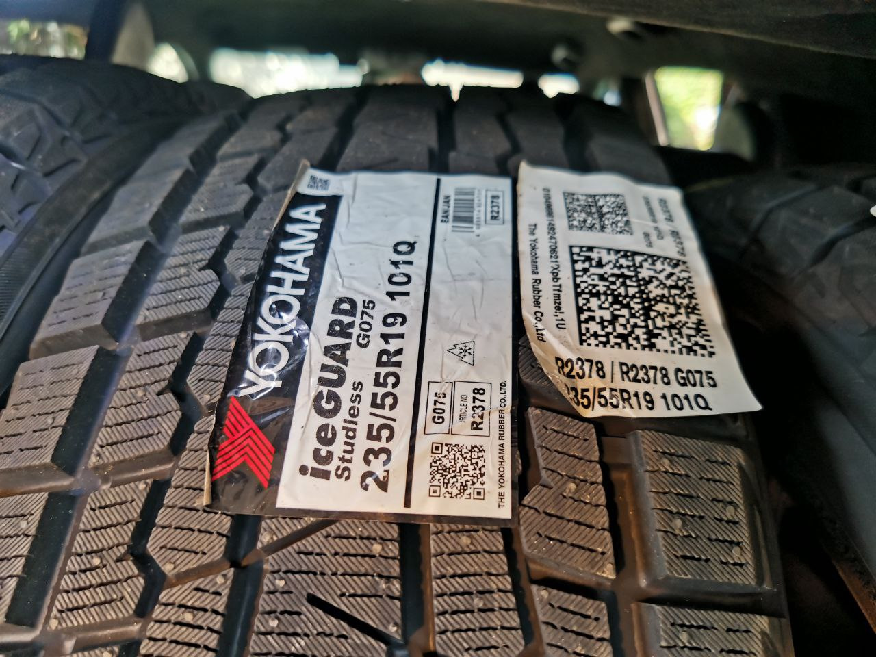 Зима — Yokohama Ice Guard SUV G075 235/55 R19 101Q — Hyundai Santa Fe ...