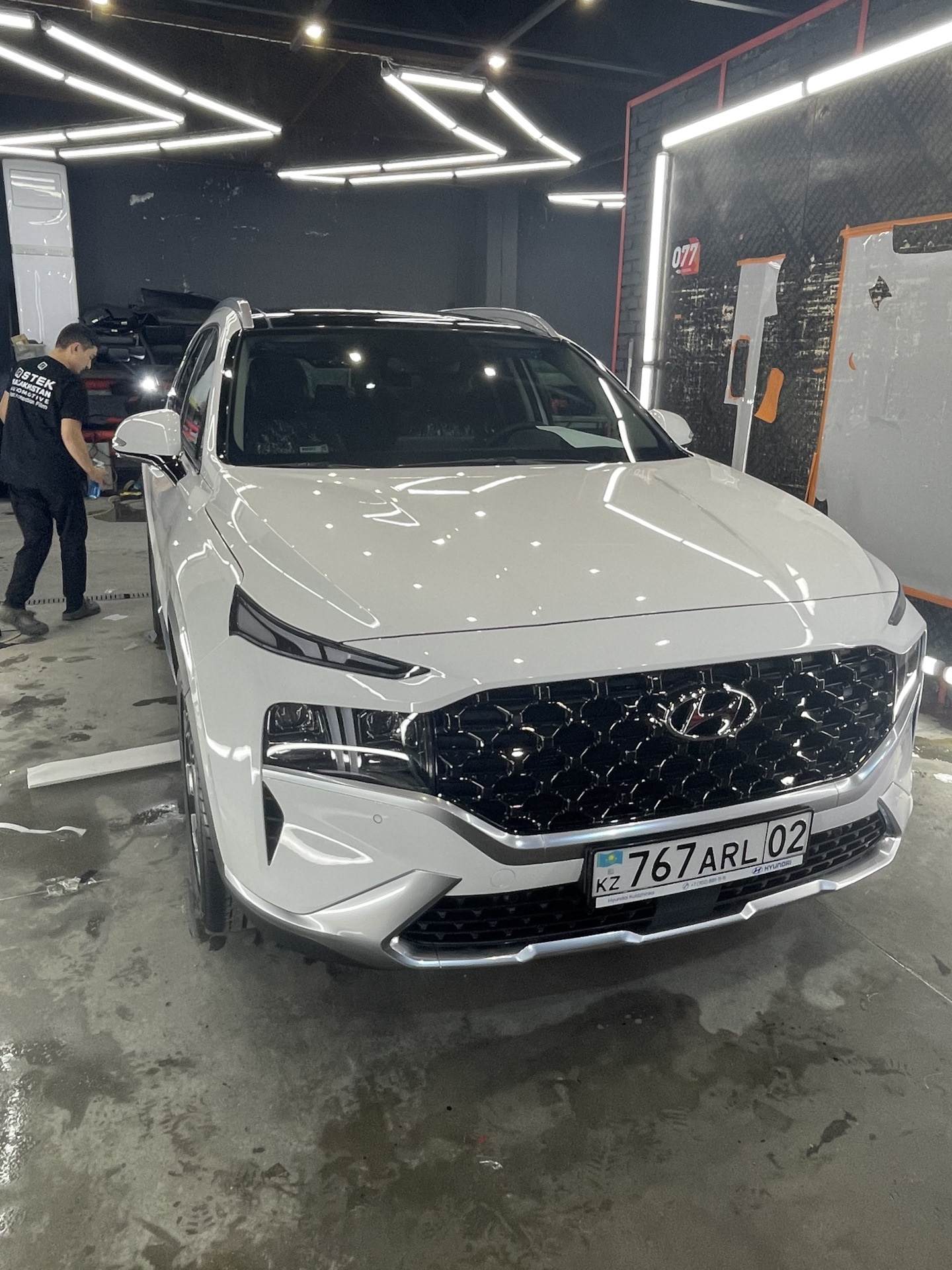 Полная защитная бронь пленка кузова передней части — Hyundai Santa Fe ...