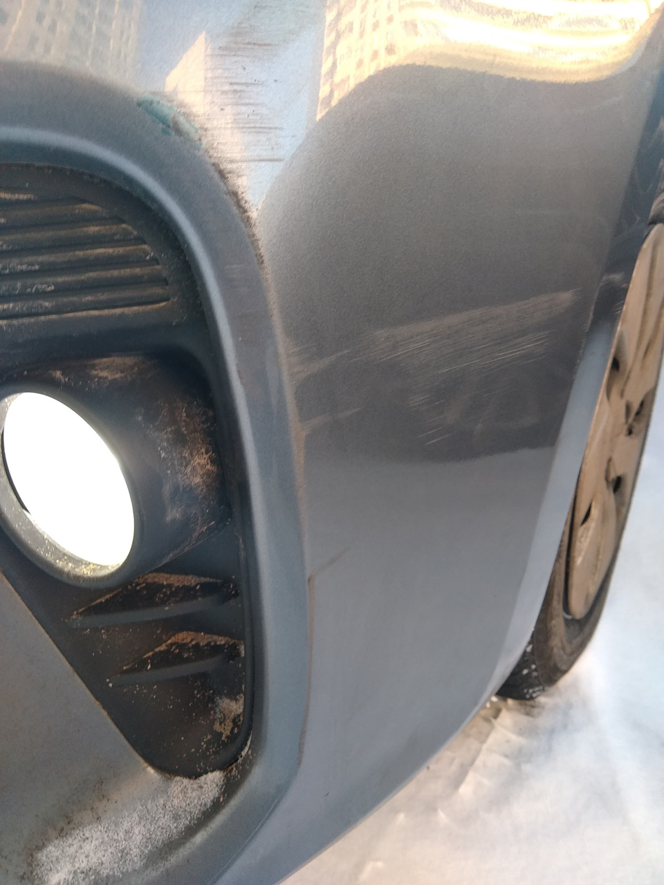 поцарапали бампер — DRIVE2