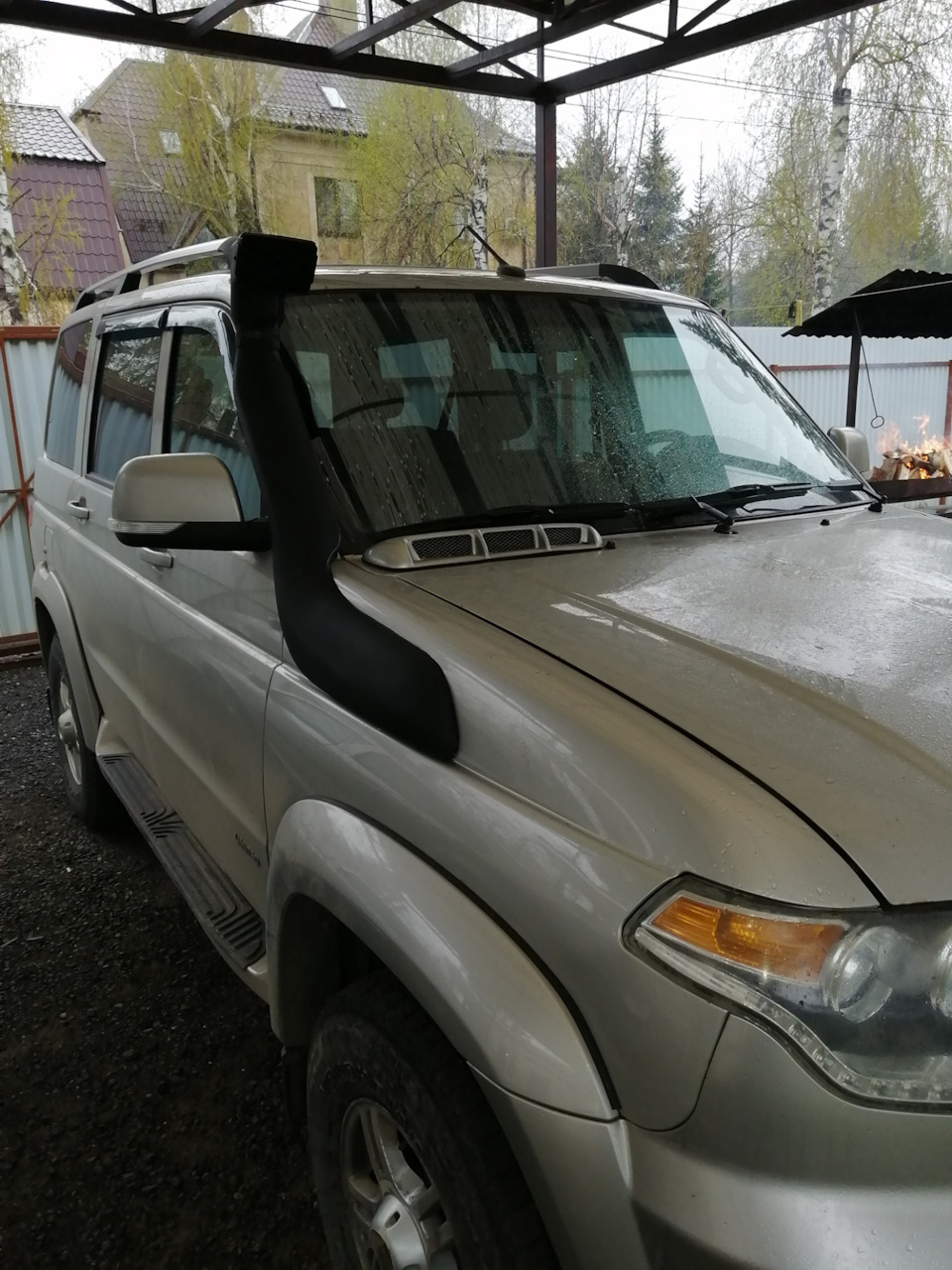 Поставил шноркель. — УАЗ Patriot, 2,7 л, 2015 года | своими руками | DRIVE2