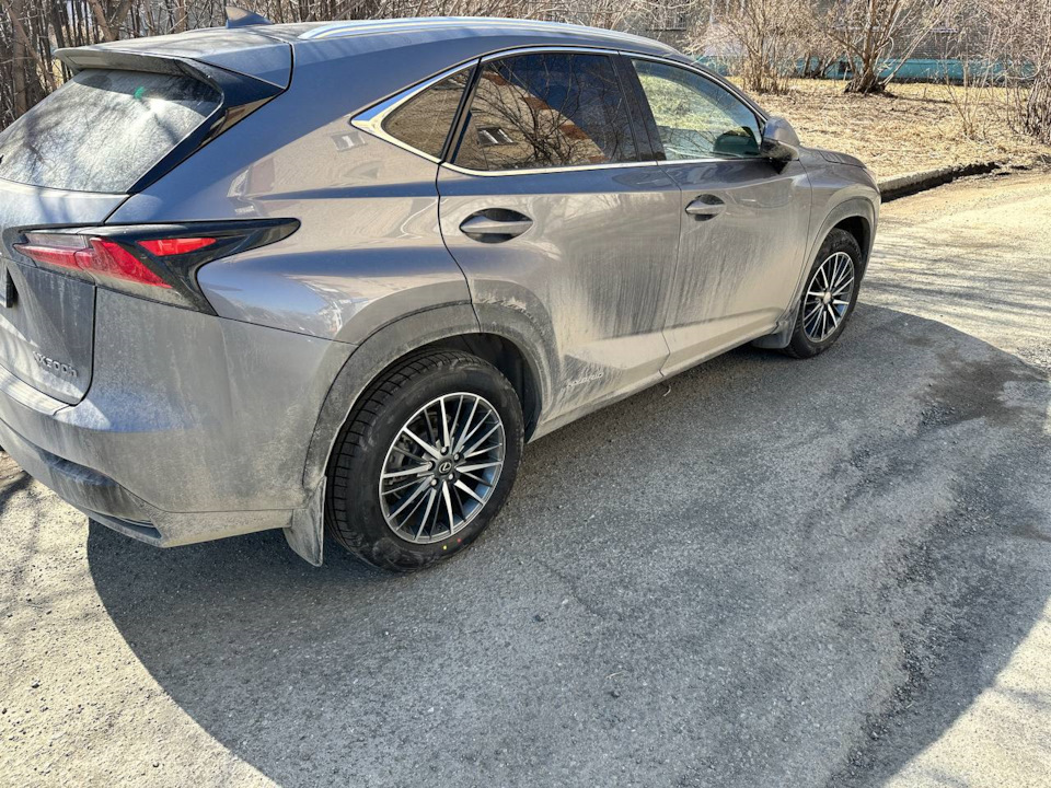 Кстати вот это колесо немного кривое было — Lexus NX Hybrid (1G)