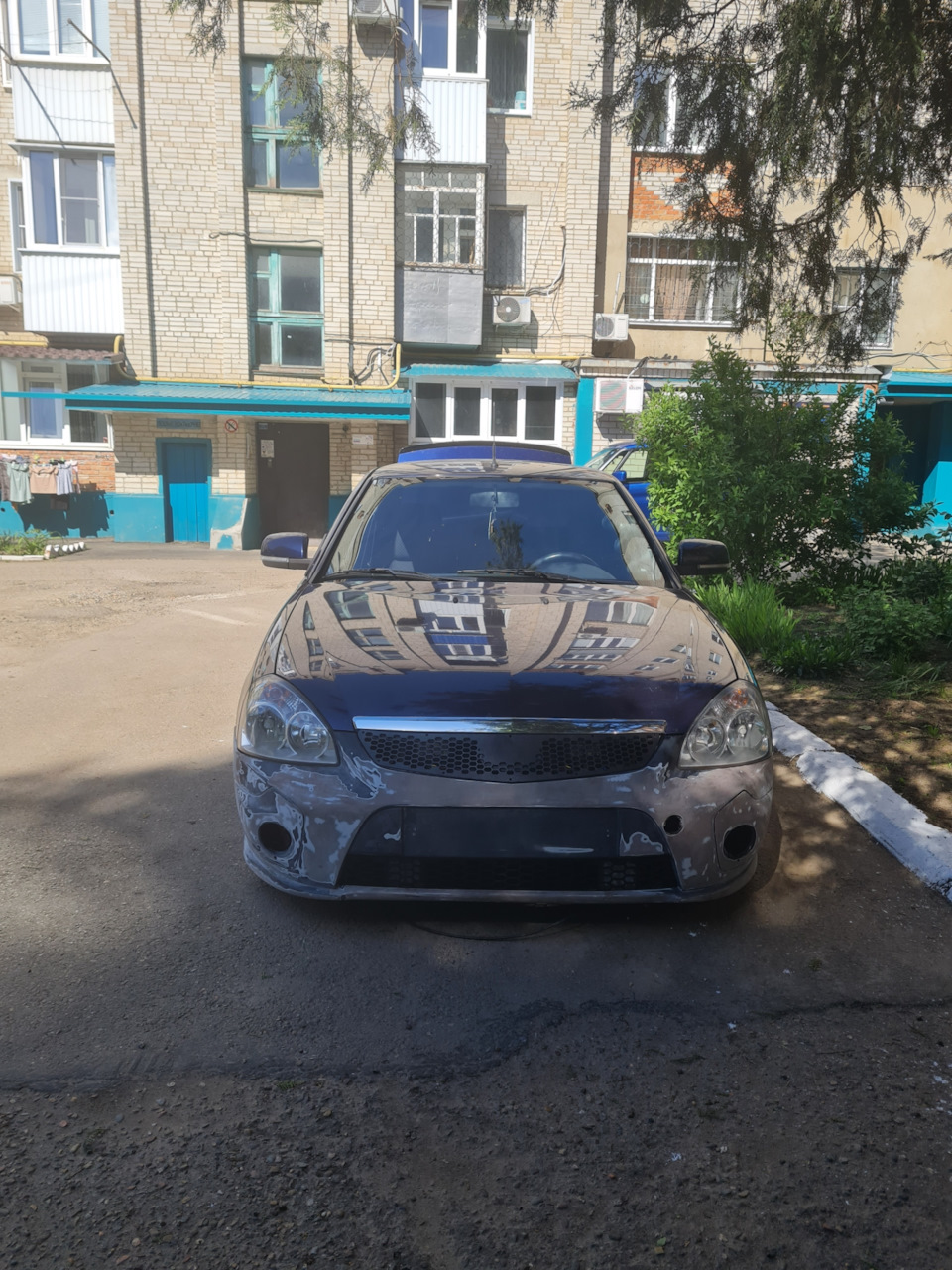 Бампер Приора Купе Спорт на Седан — Lada Приора седан, 1,6 л, 2012 года ...