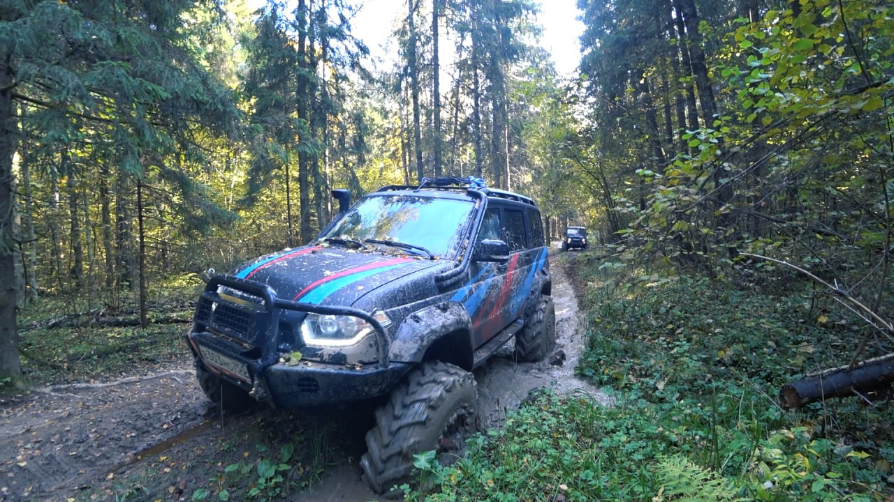 Обкатка новой машины — Уаз патриот на 42 тракторах — УАЗ 315195 Hunter ...