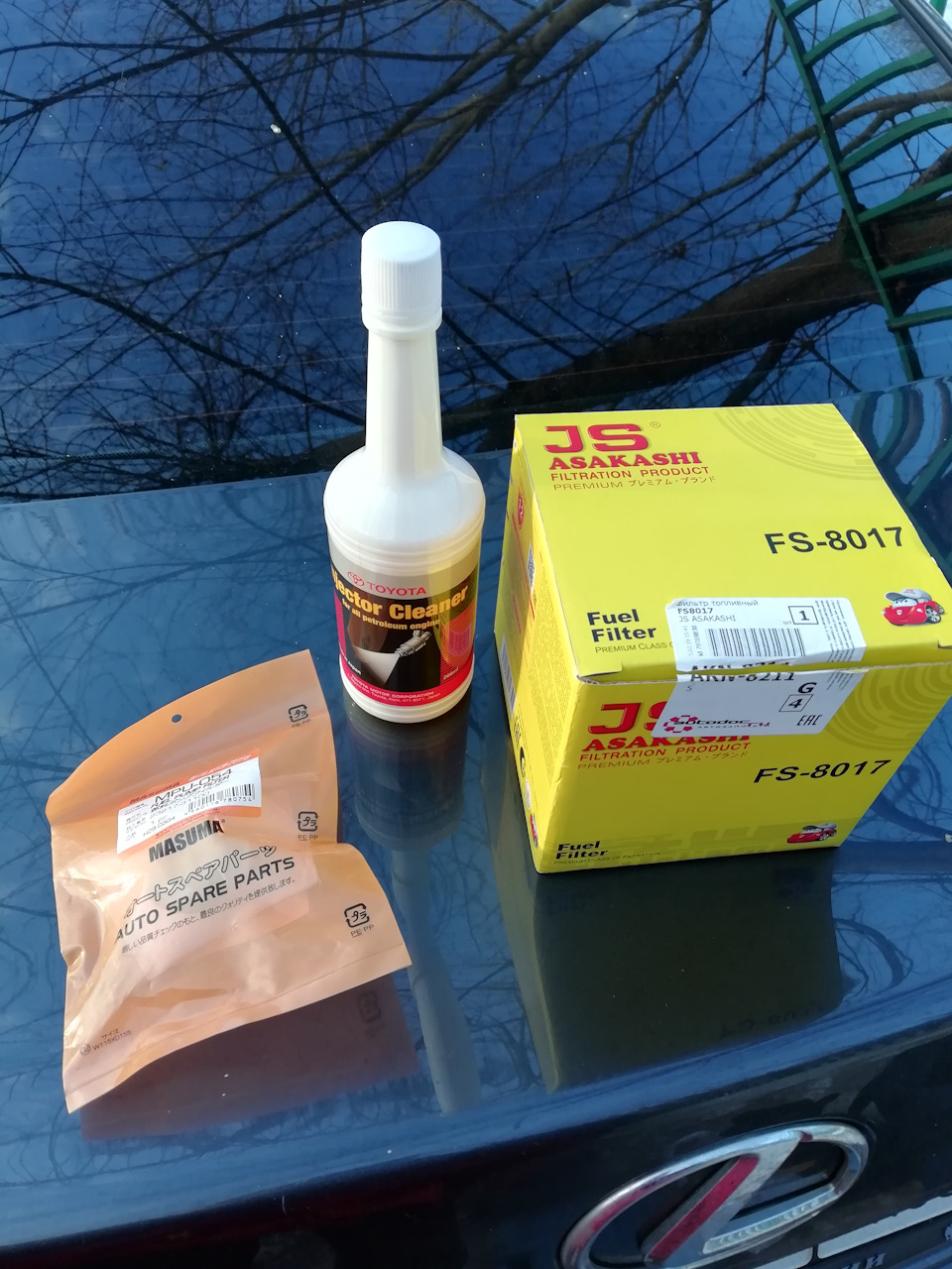 Замена фильтров грубой и тонкой отчистки+ очиститель инжектора TOYOTA ...