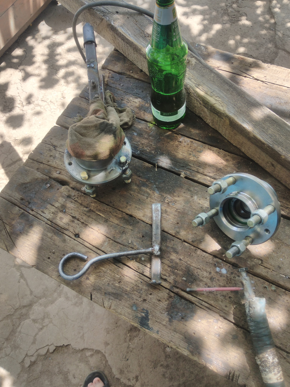 Установка задних ступиц 2108 на классику — Lada 21011, 1,5 л, 1975 года ...