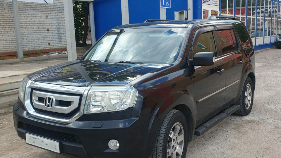 Фары, временный пост. — Honda Pilot (2G), 3,5 л, 2010 года | тюнинг ...