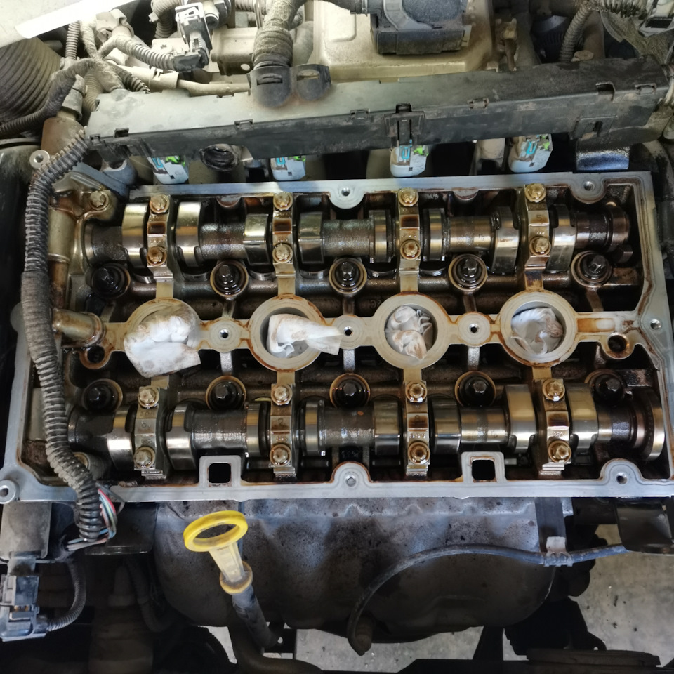 Прокладка клапанной крышки — Opel Astra H, 1,6 л, 2014 года | поломка ...