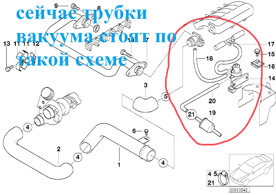 Схема подключения турбины к двигателю