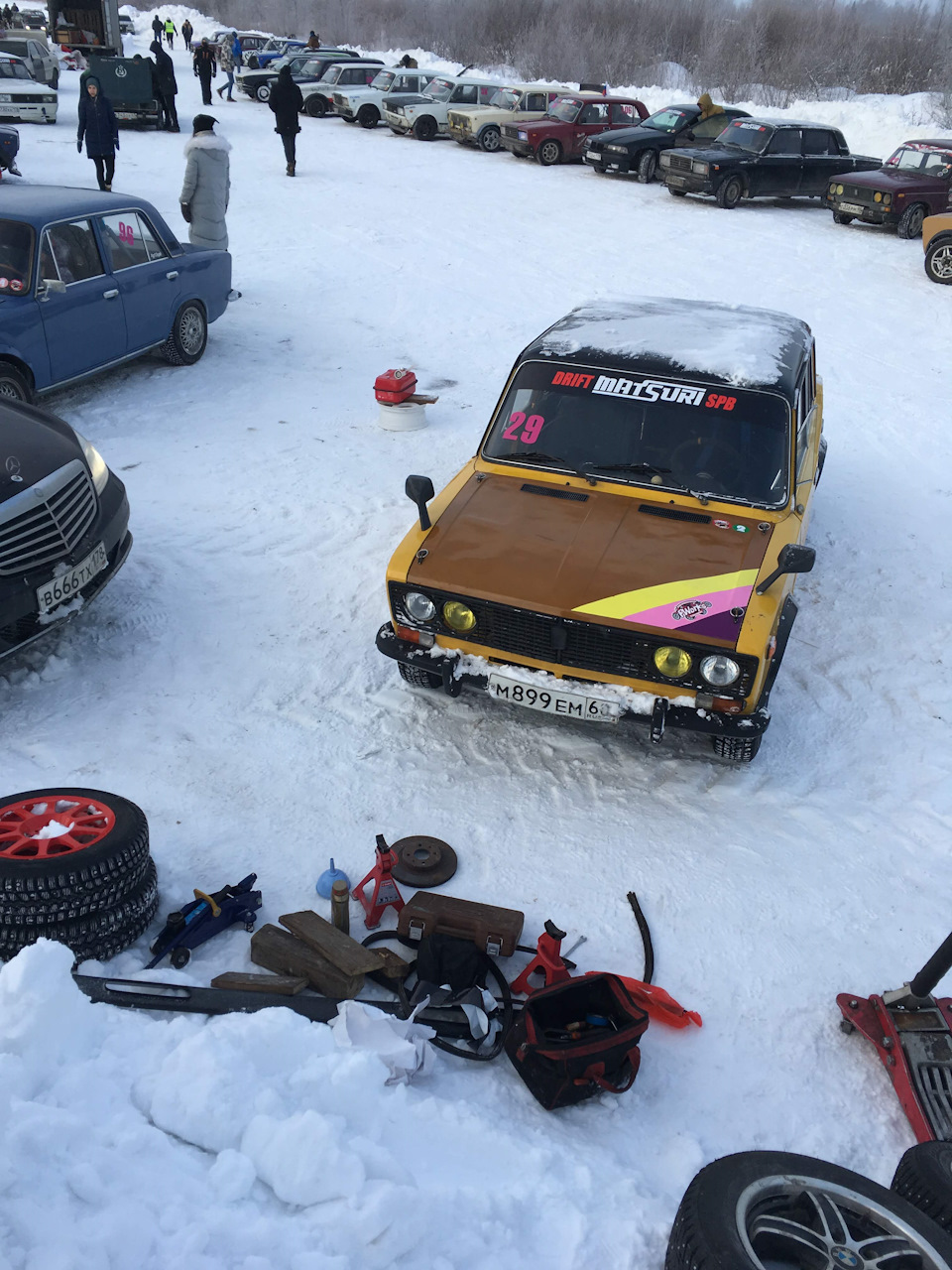 Подготовка к 1 этапу Ice Drift Session, участие, слив, конец сезона — Lada  21033, 1,6 л, 1983 года | соревнования | DRIVE2