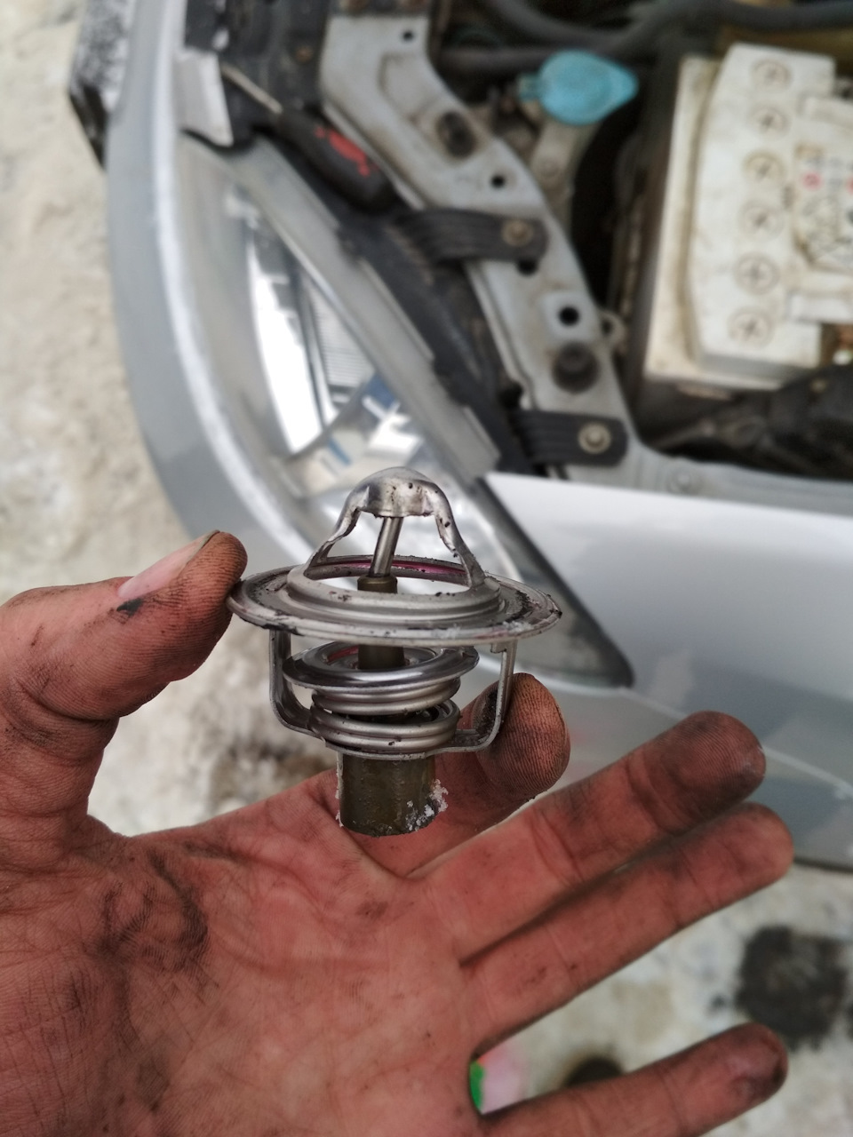 Замена термостата на "горячий" — Chevrolet Lacetti 5D, 1,6 л, 2009 года ...