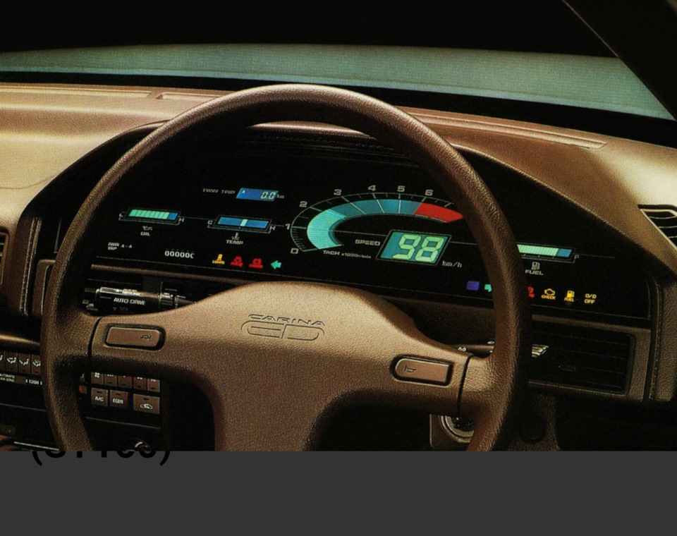 Электронная приборка — Toyota Carina ED (1G), 2 л, 1986 года | стайлинг ...