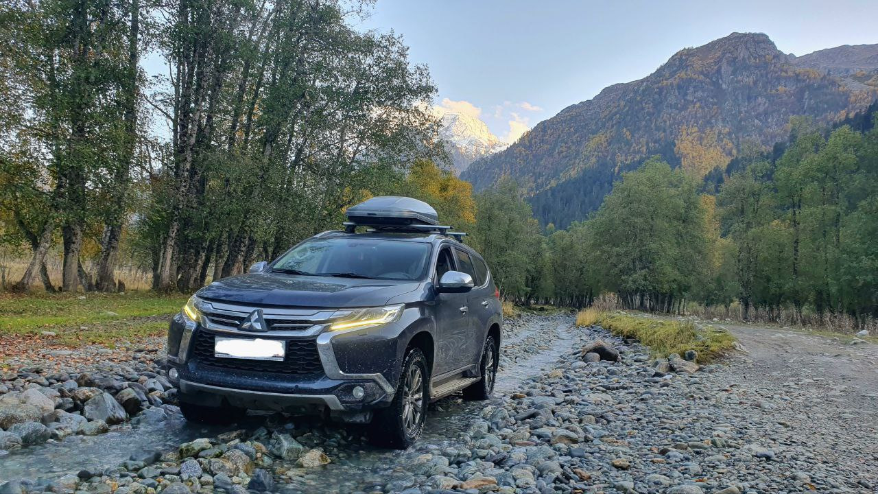 Осенний Архыз. Часть 2. Софийские водопады (маршрут GPX). — Mitsubishi  Pajero Sport (3G), 2,4 л, 2018 года | путешествие | DRIVE2