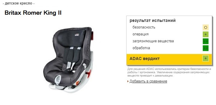 Britax romer shop king 2 adac