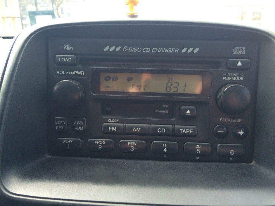 Заблокировалась магнитола SOS… — Honda CR-V (RD4, RD5, RD6, RD7), 2,4 л ...