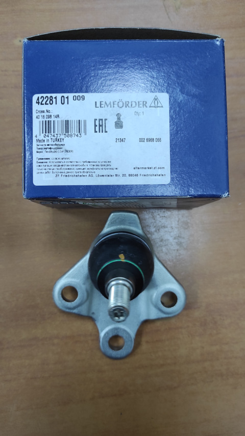 401609814R Шаровая опора RENAULT | Запчасти на DRIVE2