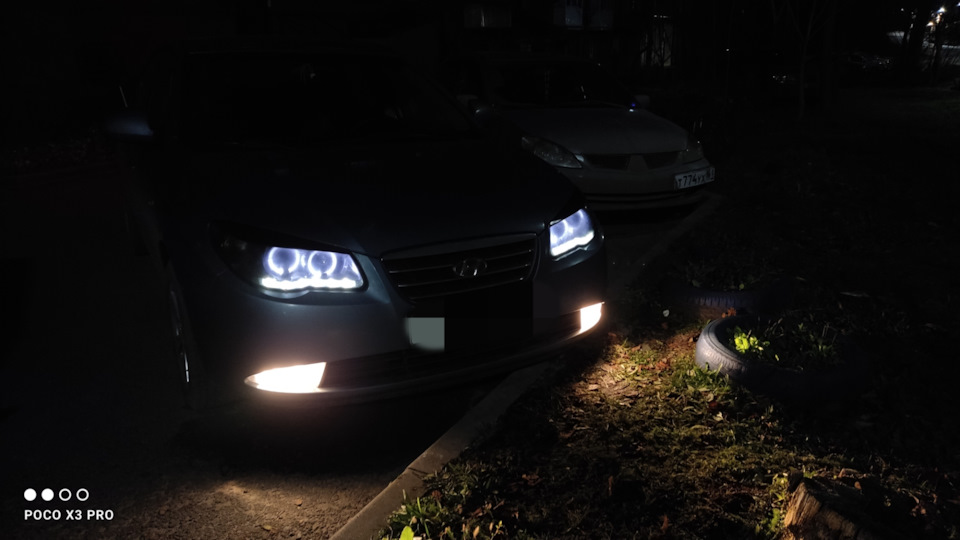 Замена оптики вкруг — Hyundai Elantra (4G), 1,6 л, 2007 года | тюнинг ...