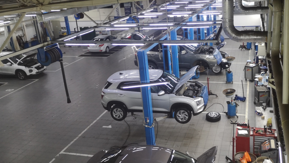 ТО-1 на дилере — Hyundai Creta (2G), 1,6 л, 2021 года | плановое ТО ...