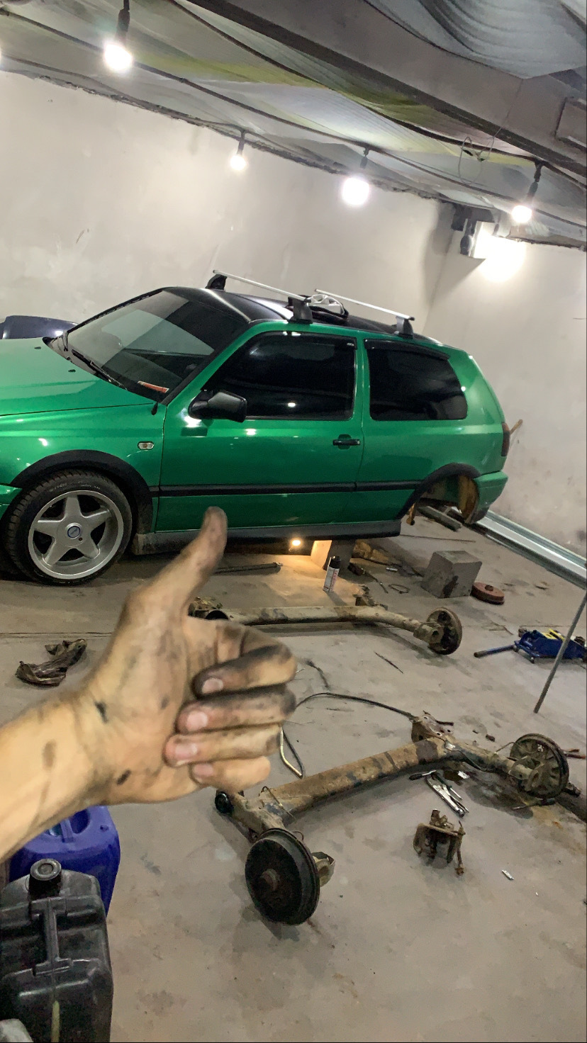 Help! Задняя балка — Volkswagen Golf Mk3, 1,9 л, 1996 года | поломка |  DRIVE2