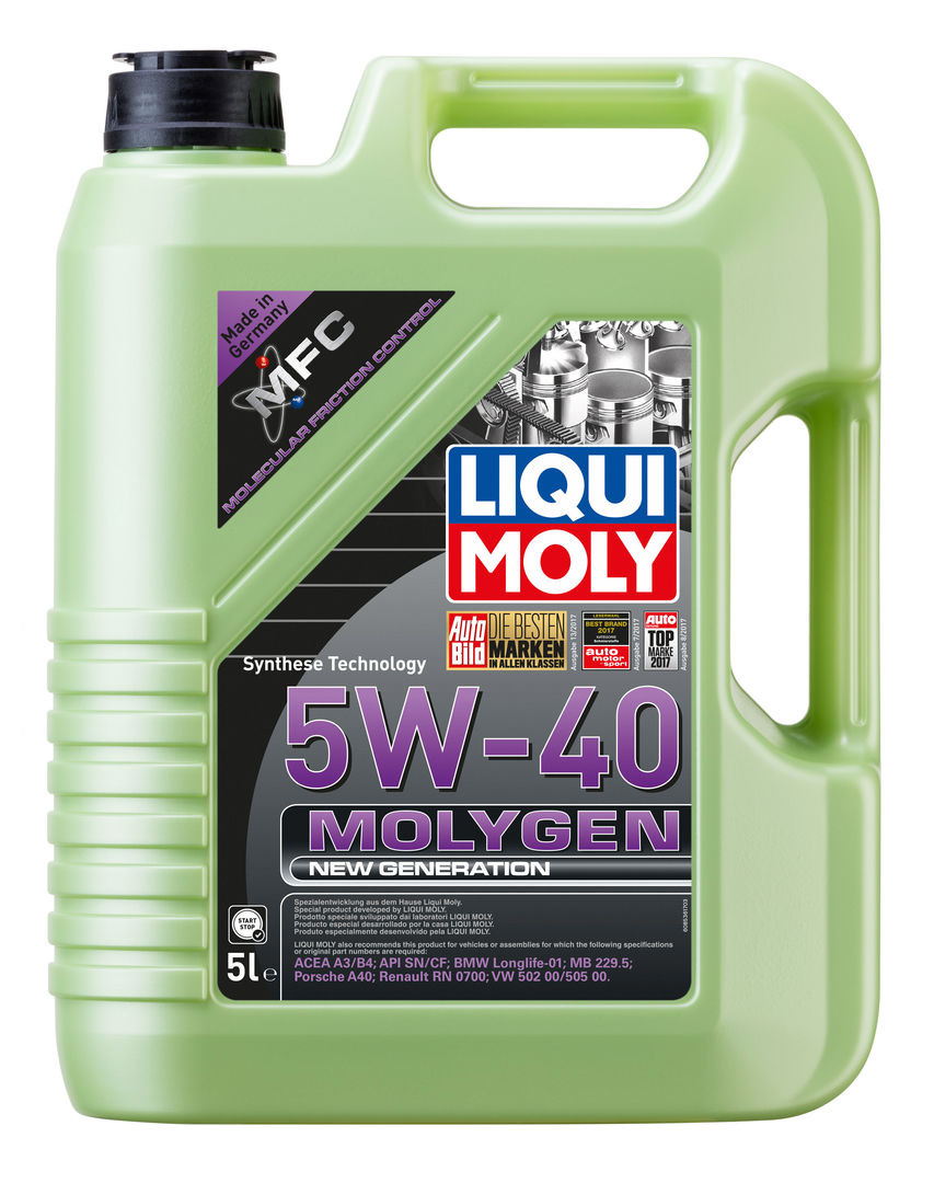 Замена моторного масла — LiquiMoly Molygen 5w40 — Volvo XC90 (1G), 2,5 л,  2003 года | запчасти | DRIVE2