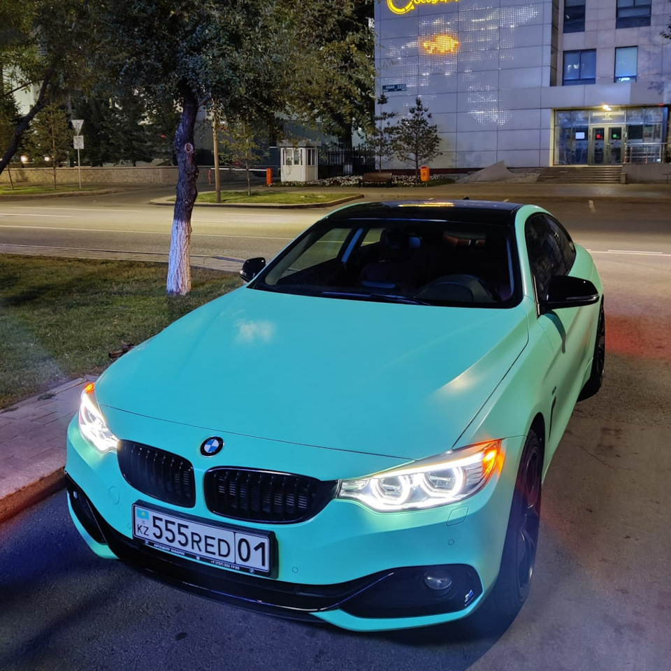 Новая пленка взамен скучного белого цвета — BMW 4 series (F32), 2 л, 2014  года | стайлинг | DRIVE2