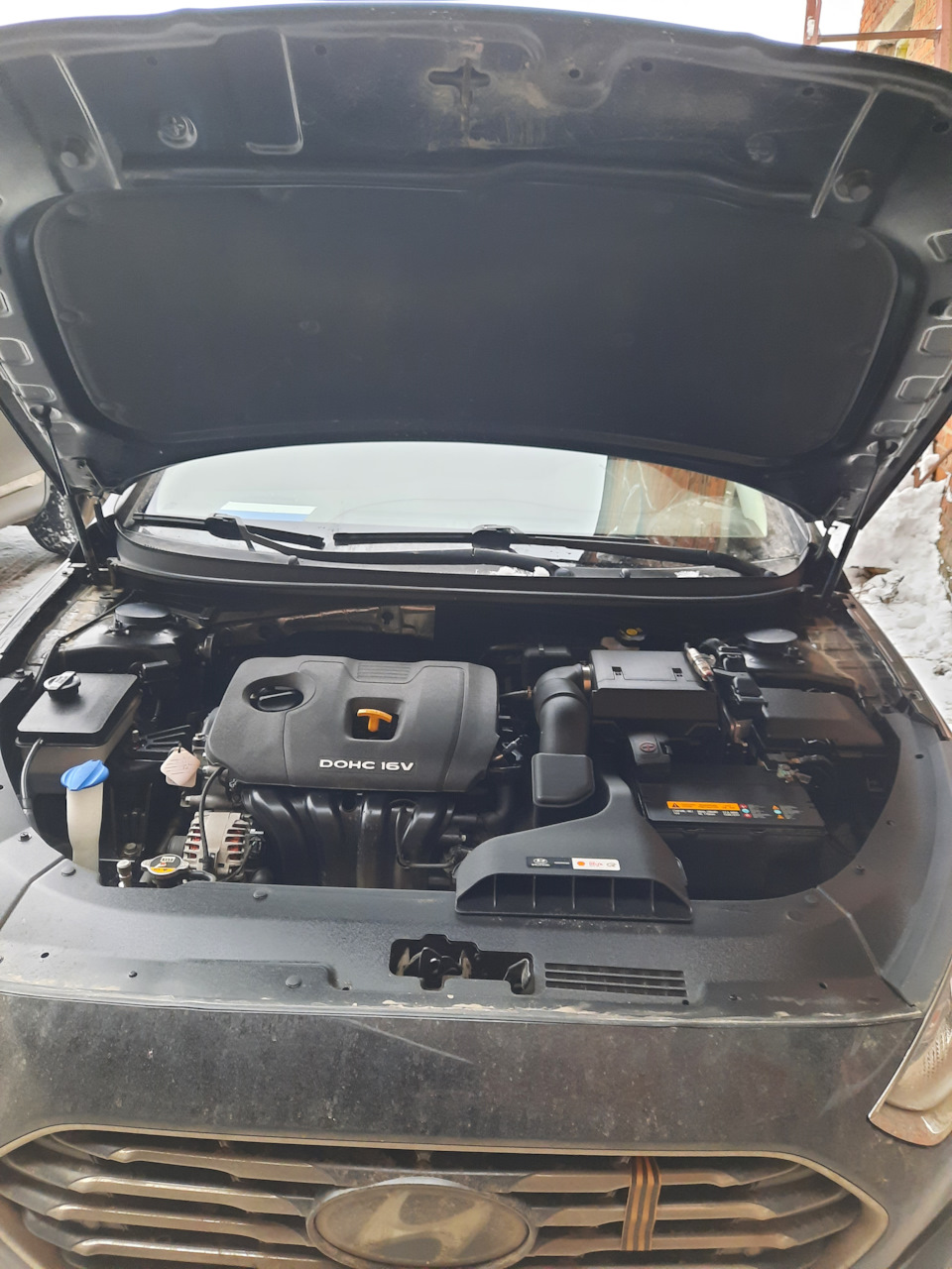 Грязь под капотом hyundai sonataVII — DRIVE2