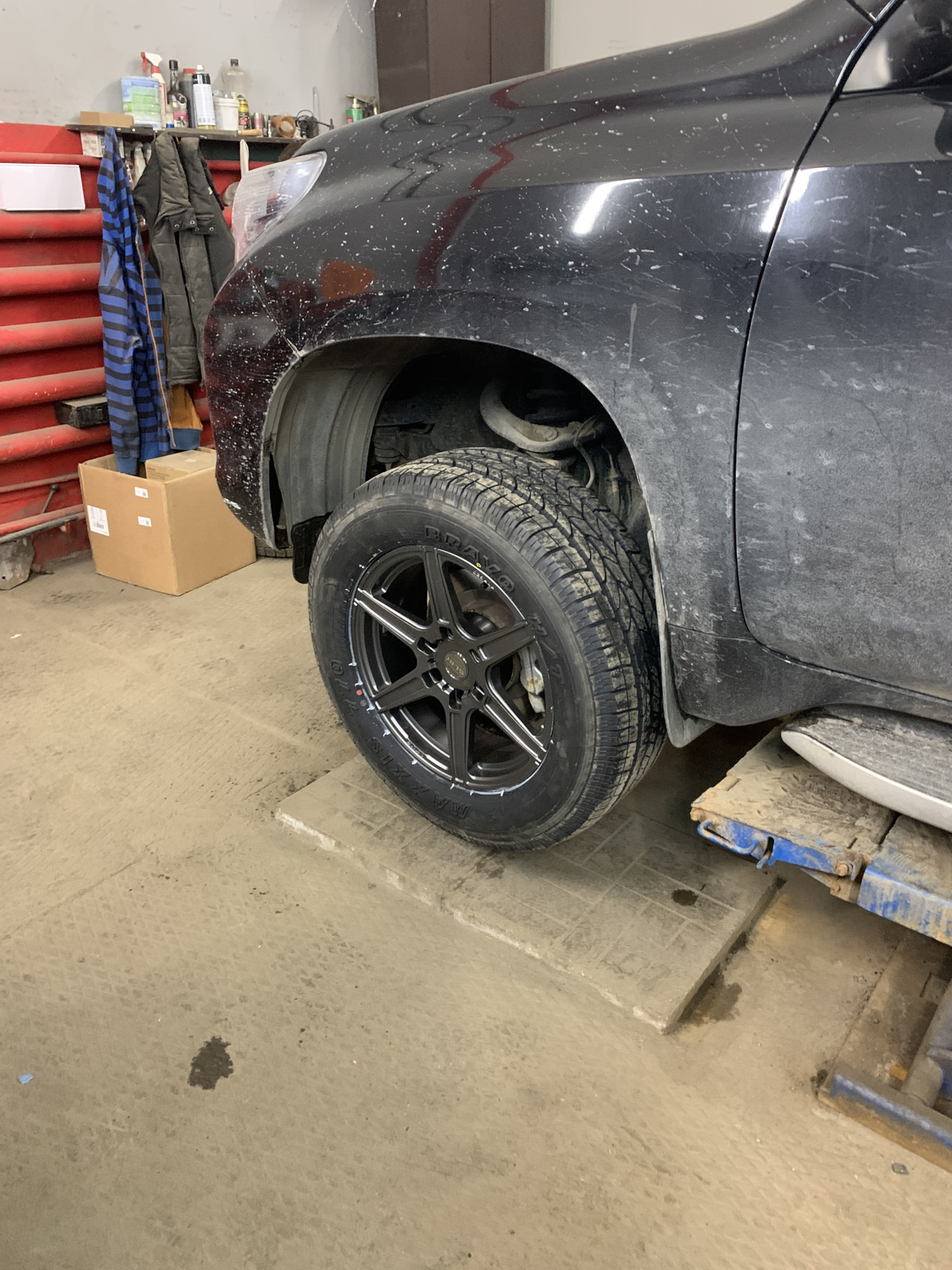 Slik SG8 18/7.5 et6 и резина maxis ht 770 — Toyota Land Cruiser Prado ...