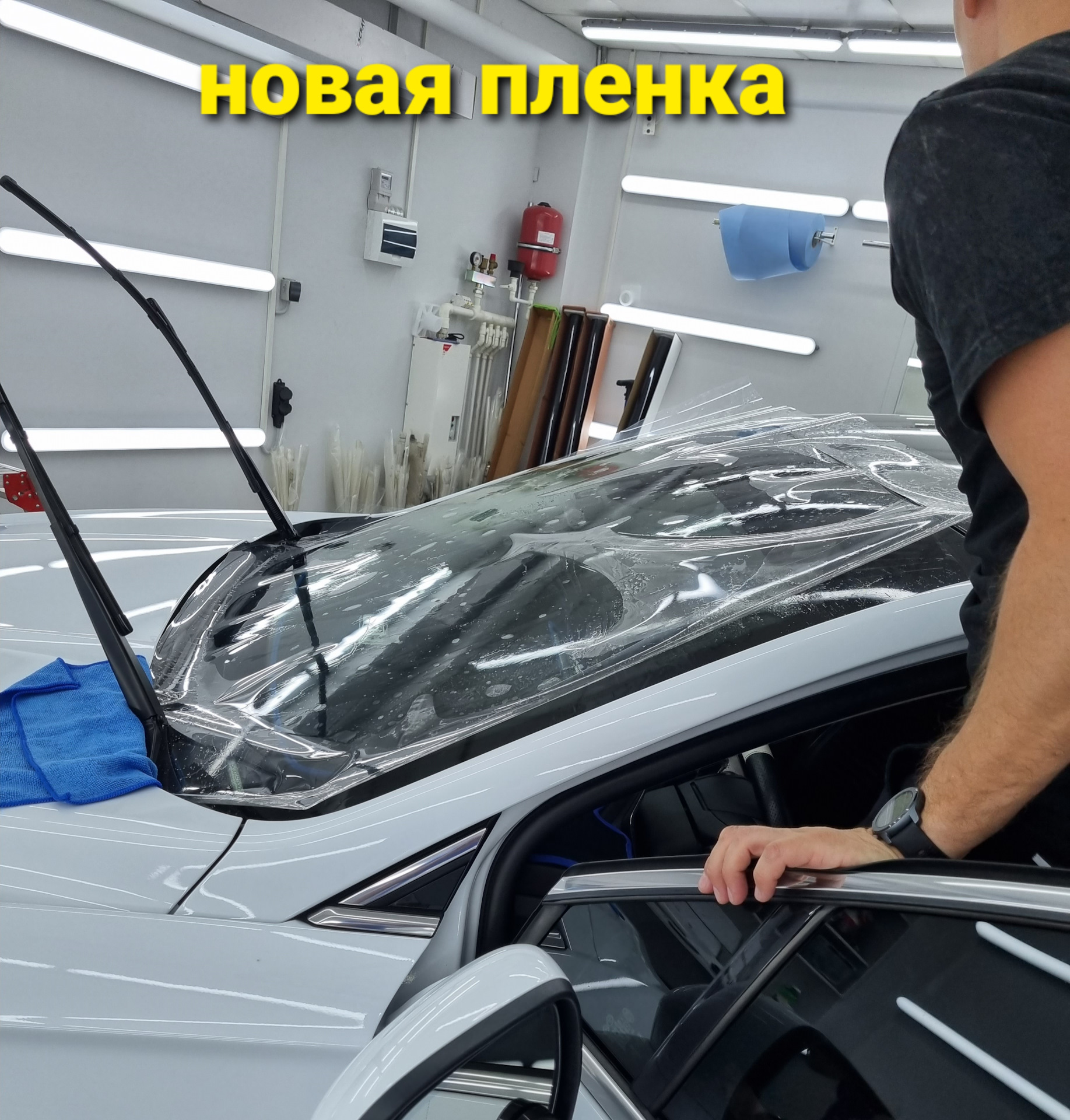 26. Бронепленка лобового стекла ФМ5 — Ford Mondeo V, 2 л, 2017 года ...