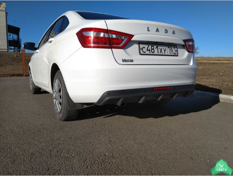 Накладки (диффузор) заднего бампера для Lada Vesta — МАВИКО на DRIVE2