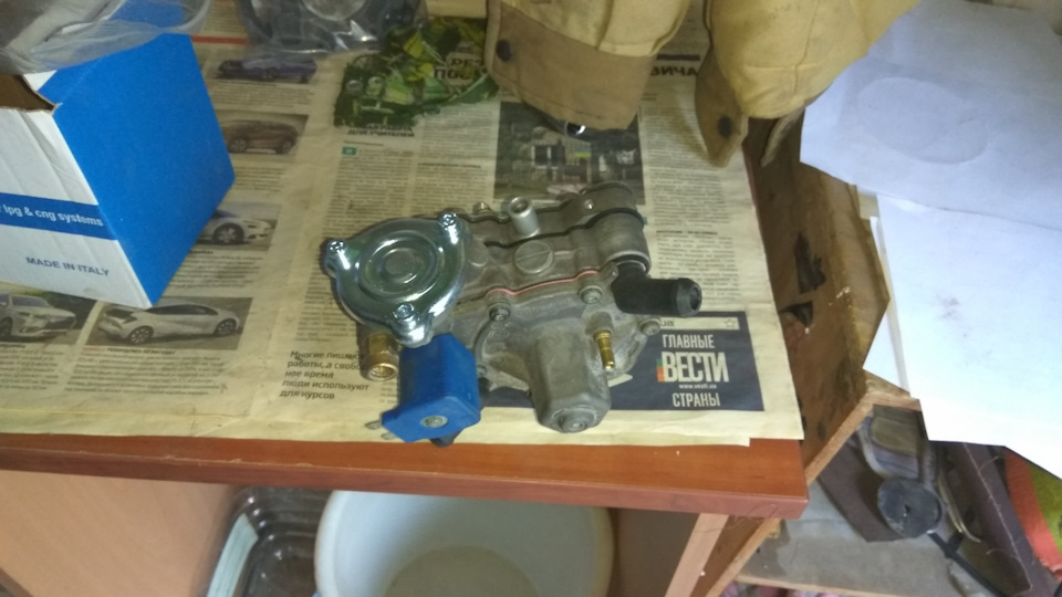 Ремонт газового редуктора Томасетто Аляска — Hyundai Tucson (JM), 2 л ...