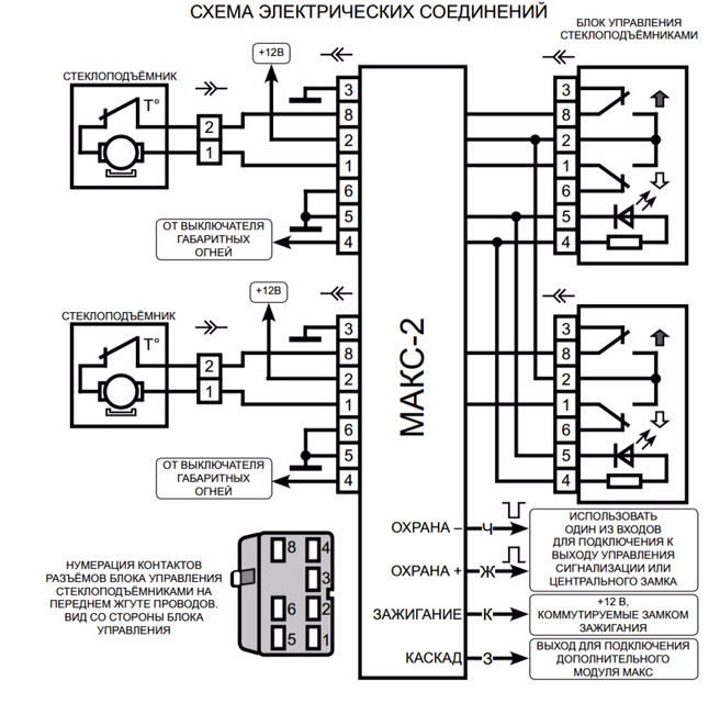 Лада приора схема подключения стеклоподъемников