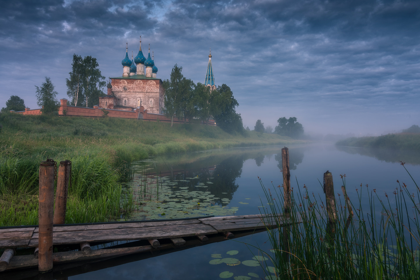 Село Дунилово Ивановская область зима закат