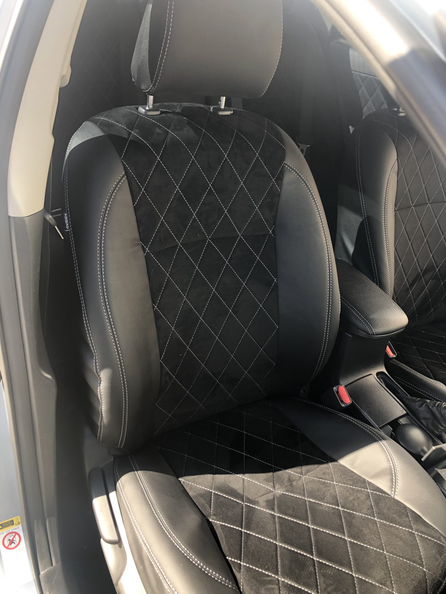 Чехлы в салон — Toyota Corolla (140/150), 1,6 л, 2007 года | стайлинг ...