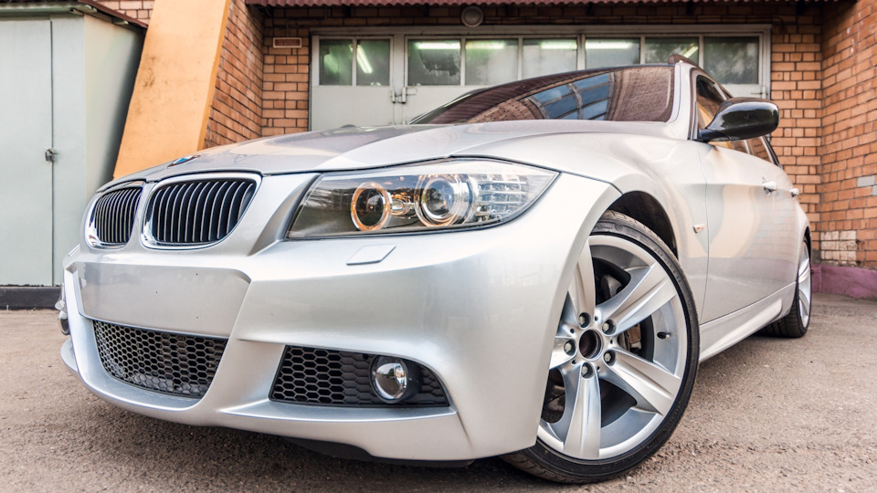 For 3 Series Touring 335d E91 09-11 2.5"in 3.5"out Quad Exhaust Tips Double Wall - Foto 7