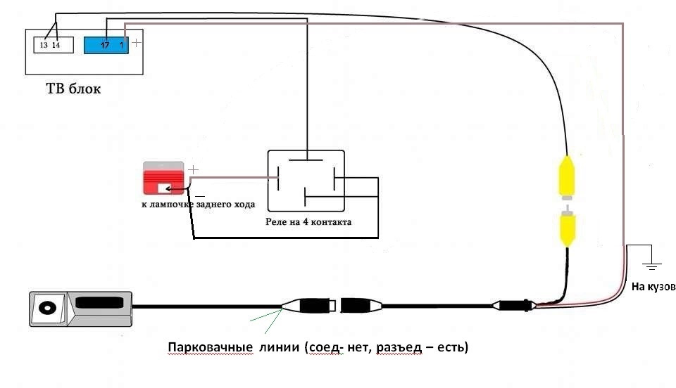 Схема подключения рамки перевертыша