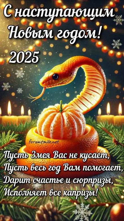 С Наступающим 2025 Картинки Поздравление Новым