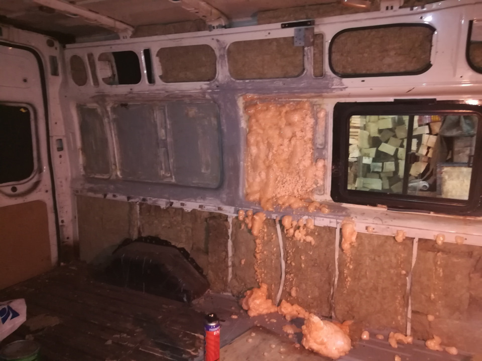Утепление кузова — Ford Transit (6G), 2,4 л, 2003 года | своими руками ...