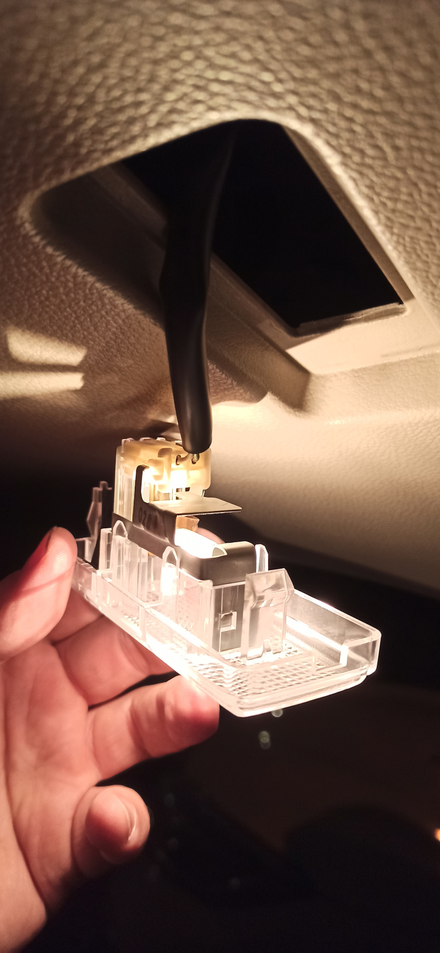 Замена лампочек подсветки номерного знака — Nissan Murano II, 3,5 л ...