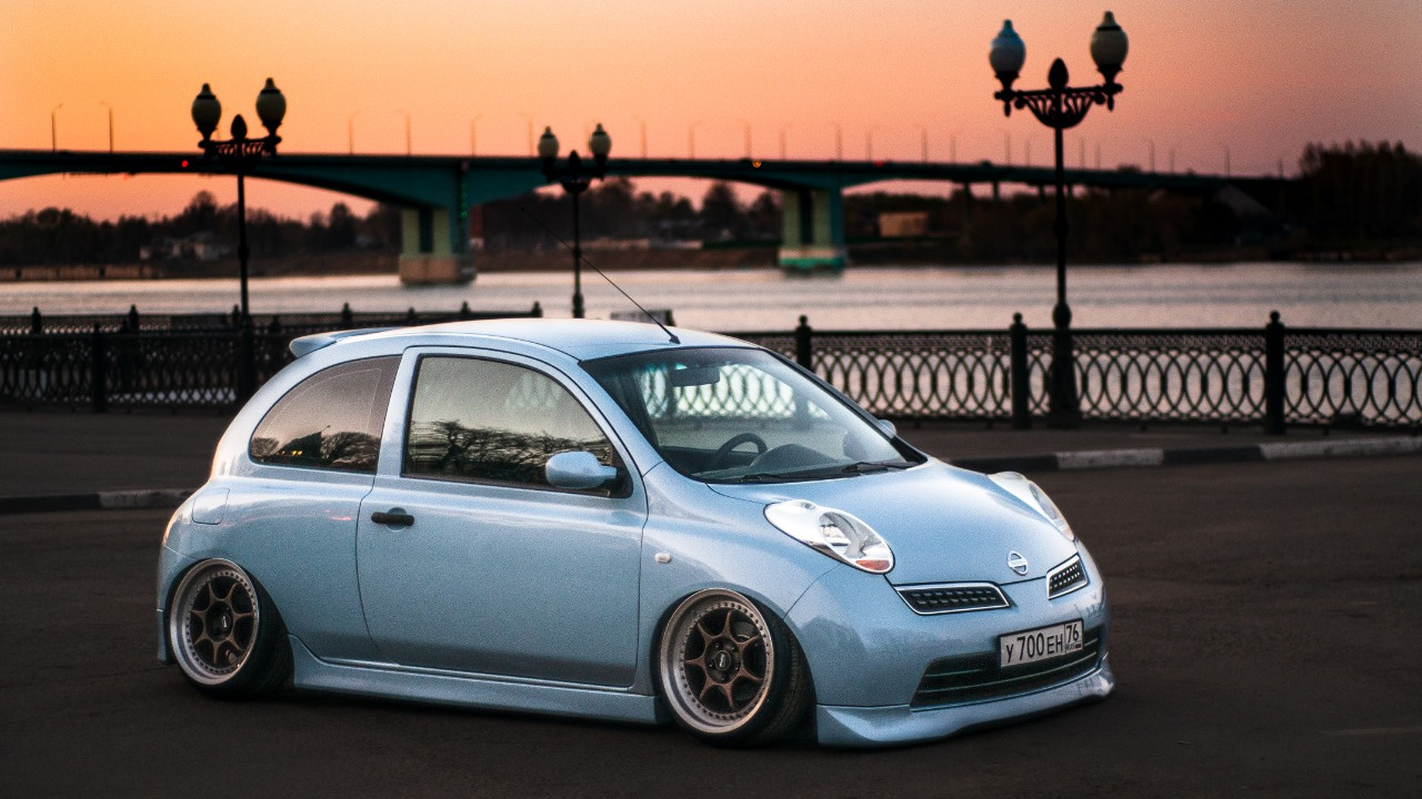 Nissan March stance JDM