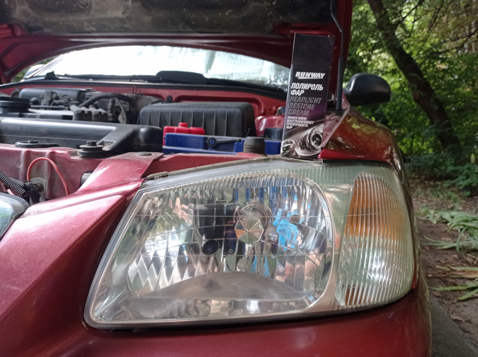 Полировка фар Акцент — Hyundai Accent (2G), 1,5 л, 2005 года | стайлинг ...