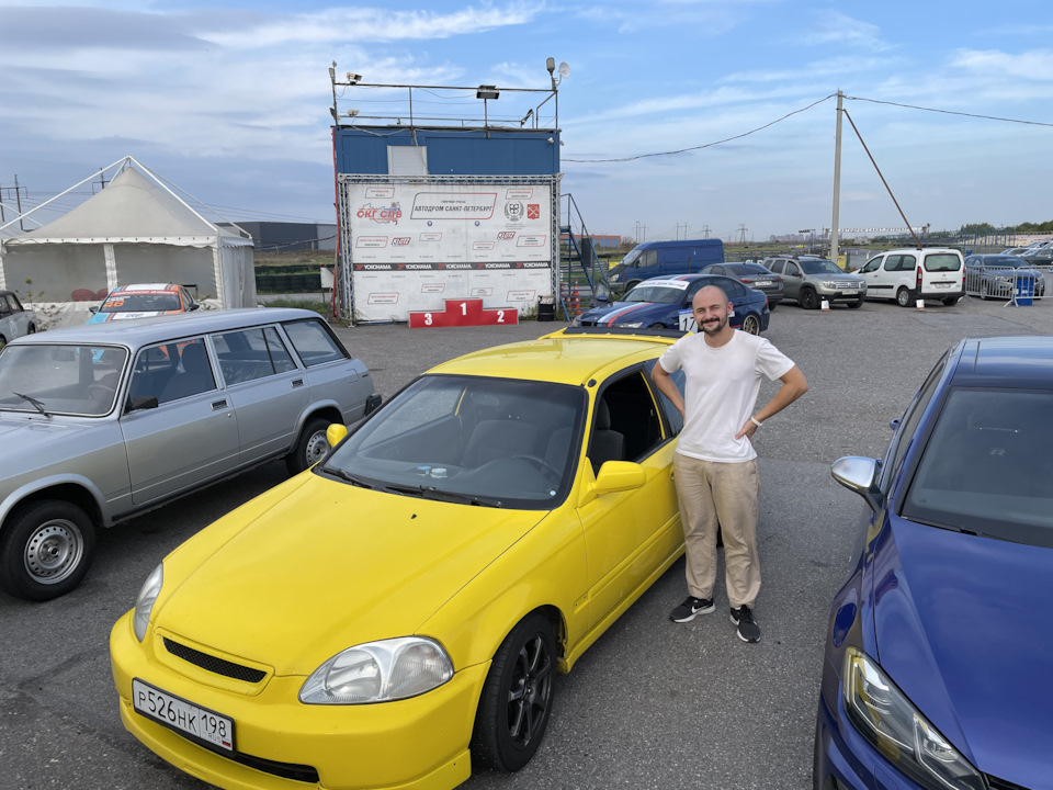 Первый выезд на трек! — Honda Civic (6G), 1,5 л, 1998 года | покатушки ...
