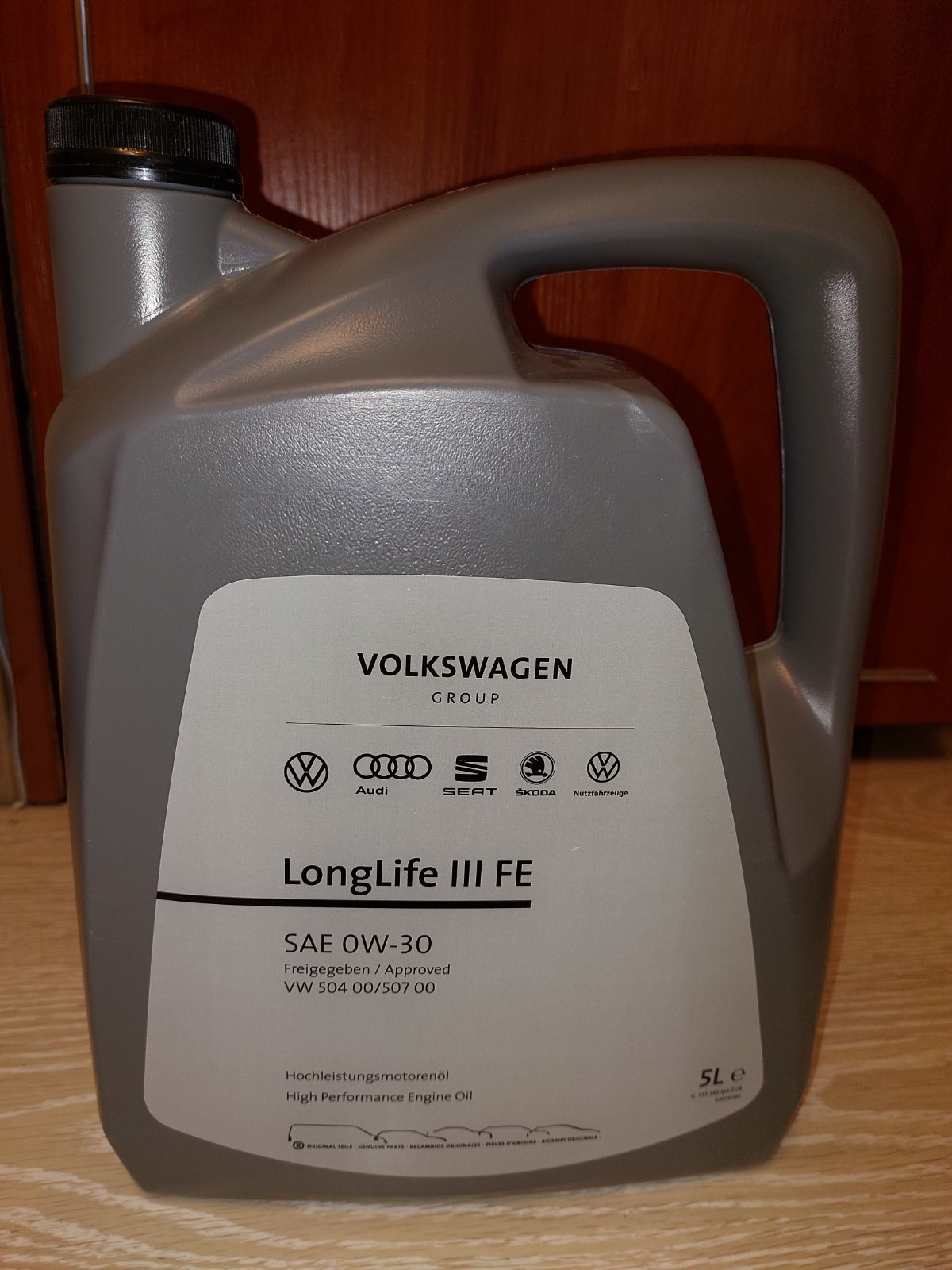 OE VAG LONGLIFE III FE 0W30 VW 504.00 / 507.00 5L GS55545M4EUR — Skoda ...