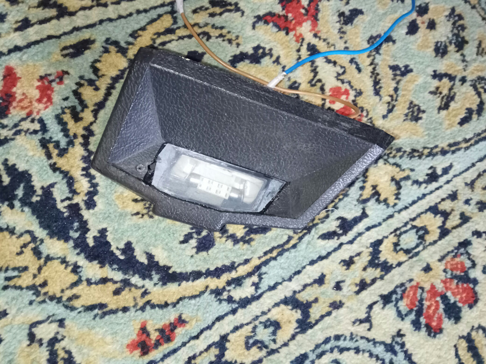 Освещение номера от 2107 на 2106 — Lada 2106, 1,6 л, 1984 года ...