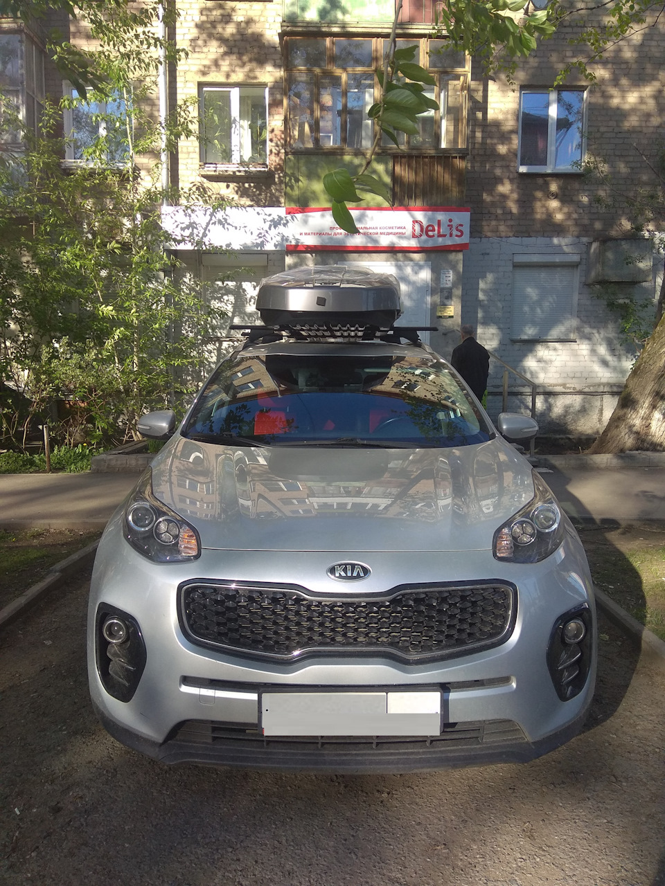 Подбор багажника и автобокса на Kia Sportage 4 — KIA Sportage (4G), 2 л,  2016 года | аксессуары | DRIVE2